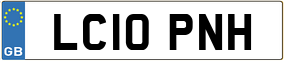 Trailer License Plate